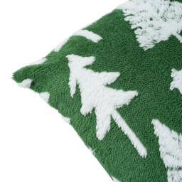Living and Home 3D Christmas Tree Pattern Plush Throw Pillow 45 x 45cm 2 Pack - Size: 45 x 45 x 6cm - Red + Green - Wilko - thumbnail 6