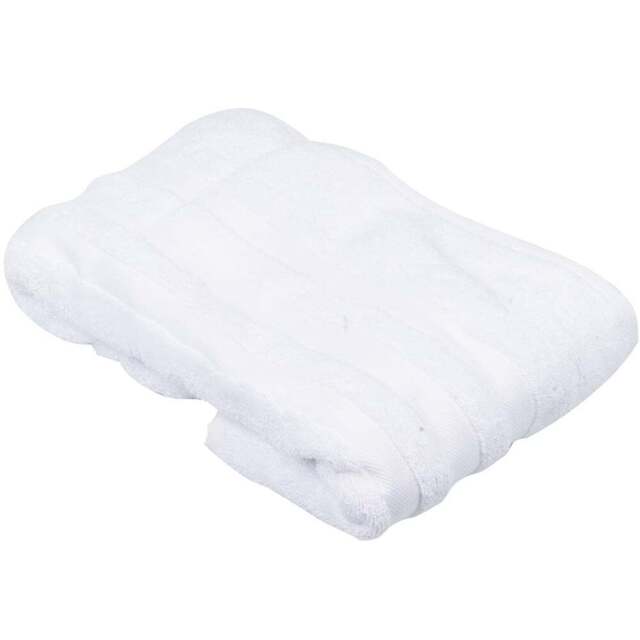 Turkish Cotton White Terry Dobby Bath Towel - Wilko - image 1