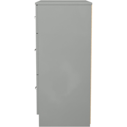 Crowndale Avon 3 Drawer Dusk Grey Deep Chest of Drawers Ready Assembled - Wilko - thumbnail 4