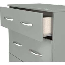 Crowndale Avon 3 Drawer Dusk Grey Deep Chest of Drawers Ready Assembled - Wilko - thumbnail 7