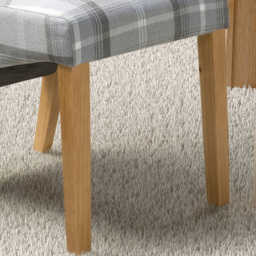 Karta Set of 2 Grey Check Dining Chair - Wilko - thumbnail 4