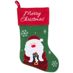 Santa/Reindeer Christmas Stocking - Wilko - thumbnail 4