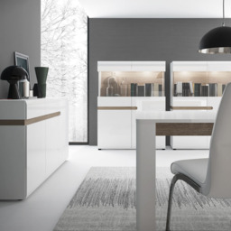 Florence Chelsea 3 Door 2 Drawer White Living Sideboard - Size: 42 x 164 x 86cm - Furniture to Go - Wilko - thumbnail 7