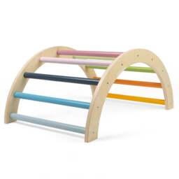 Bigjigs Toys Wooden Arched Climbing Frame Multicolour - Size: 55 x 80 x 37cm - Wilko