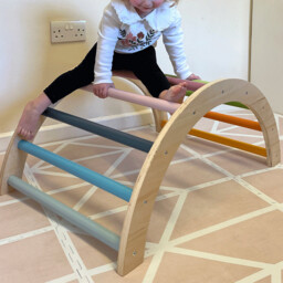 Bigjigs Toys Wooden Arched Climbing Frame Multicolour - Size: 55 x 80 x 37cm - Wilko - thumbnail 3
