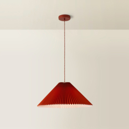 ValueLights Akira Burnt Orange Pleated Shade LED Pendant Light - Size: 113 x 53 x 53cm - Wilko - thumbnail 6