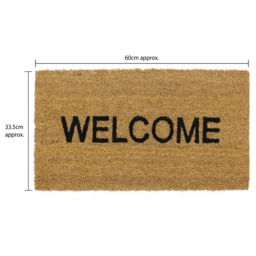 JVL Latex Coir Welcome Doormat 33.5 x 60cm - Size: 34 x 60cm - JVL Homewares - Wilko - thumbnail 5