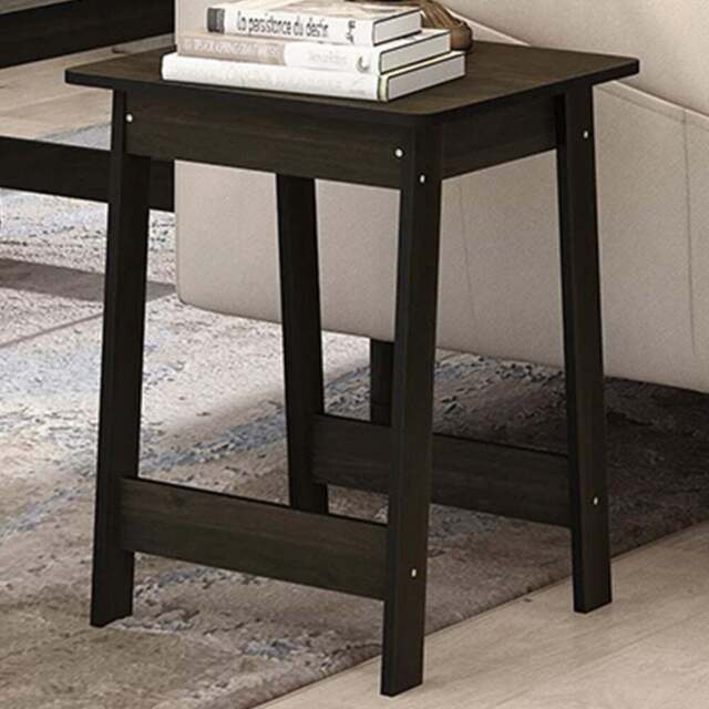 Walplus Espresso Beginning End Table - Size: 39.5 x 50.29 x 41.5cm - Black - Wilko - image 1