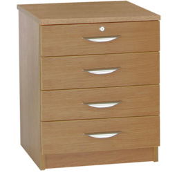 R White Cabinets 4 Drawer Brown Chest of Drawers - Wilko - thumbnail 3