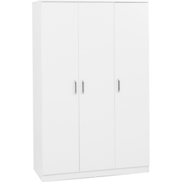 Seconique Dakota 3 Door White Wardrobe - Size: 175 x 110 x 48cm - Wilko - thumbnail 3