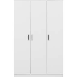 Seconique Dakota 3 Door White Wardrobe - Size: 175 x 110 x 48cm - Wilko - thumbnail 4
