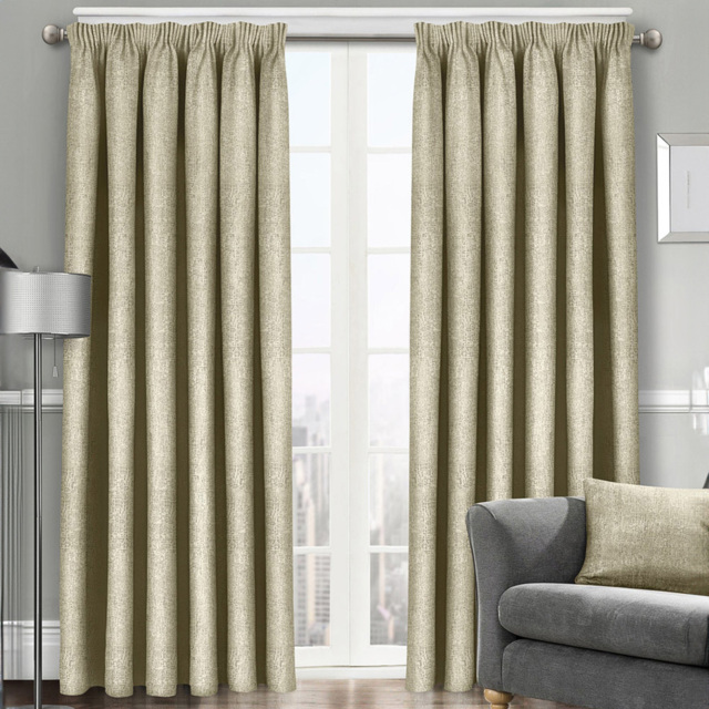Velosso Westwood Latte Tape Top Curtains 168 x 223cm - Size: W 168 x D 223cm - Cream - Wilko - image 1