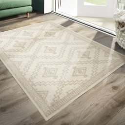 Origins Atlas Diamond Cream Rug 160 x 230cm - Wilko - thumbnail 7