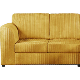 Luxor 4 Seater Mustard Jumbo Cord Full Back Right Hand L Shape Corner Sofa - Yellow - Wilko - thumbnail 4