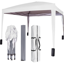 White Pop Up Outdoor Canopy Tent with Removable Sidewalls 3 x 3m - MCC - Wilko - thumbnail 4