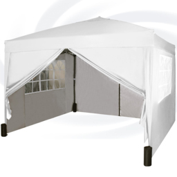 White Pop Up Outdoor Canopy Tent with Removable Sidewalls 3 x 3m - MCC - Wilko - thumbnail 3