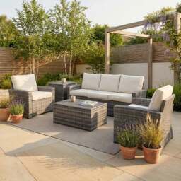 Chester Sofa Set Grey - Size: 7 Seater - Wilko - thumbnail 4