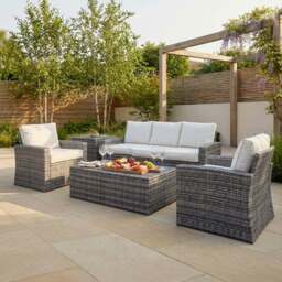 Chester Sofa Set Grey - Size: 7 Seater - Wilko - thumbnail 1