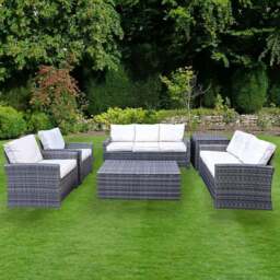 Chester Sofa Set Grey - Size: 7 Seater - Wilko - thumbnail 5