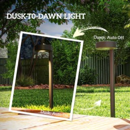 Outsunny Set of 8 Black Outdoor Solar Stake Light - Size: 46 x 10 x 12cm - Wilko - thumbnail 6