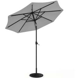 Living and Home Light Grey Solar LED Garden Parasol with Resin Base 3m - Wilko - thumbnail 4