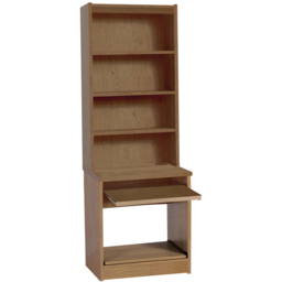 R White Cabinets 4 Shelf Printer Desk Stand with Hutch Brown - Size: 182.8 x 60 x 54cm - Wilko - thumbnail 3