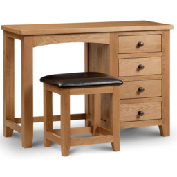 Julian Bowen Marlborough White Oak Dressing Table Stool - Wood - Wilko - thumbnail 4