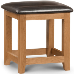 Julian Bowen Marlborough White Oak Dressing Table Stool - Wood - Wilko - thumbnail 3