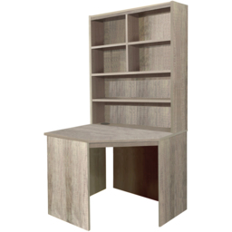 R White Cabinets Corner 6 Shelf Computer Desk with Hutch Grey - Size: 182.8 x 94 x 54cm - Wilko - thumbnail 3