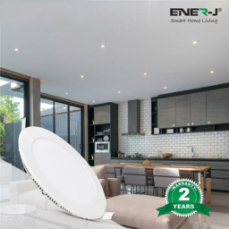 ENER-J 3W 4000K LED Panel Round Recessed Ceiling Downlight 4 Pack - Size: 30 x 20 x 10cm - Wilko - thumbnail 3