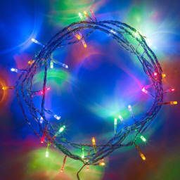 Shatchi 40 Multicolour LED Clear Cable Christmas String Light 4m - Wilko