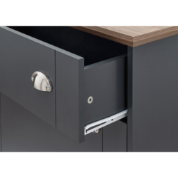 GFW Kendal Slate Blue Deluxe Shoe Cabinet - Size: 29 x 76 x 108cm - Wilko - thumbnail 7
