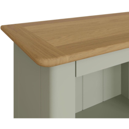 FWStyle Taberno 3 Shelf Sage Green and Oak Bookcase - Wilko - thumbnail 5