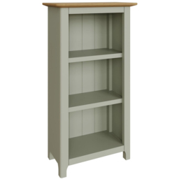 FWStyle Taberno 3 Shelf Sage Green and Oak Bookcase - Wilko - thumbnail 3