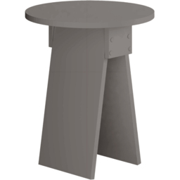 Decortie Chen Mocha Grey Modern Sculptural Base Round Side Table - Size: 50 x 42 x 42cm - Wilko - thumbnail 3