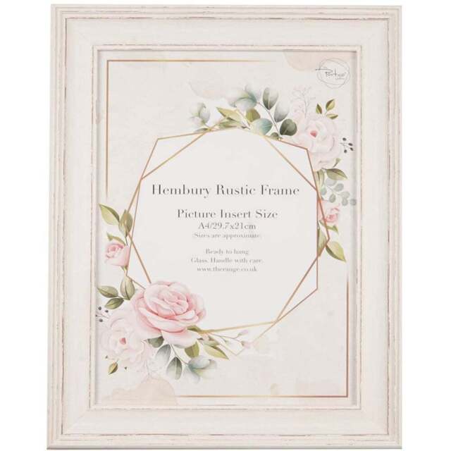 The Port. Co Gallery Hembury Rustic Photo Frame A4 - White - Wilko - image 1