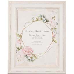 The Port. Co Gallery Hembury Rustic Photo Frame A4 - White - Wilko