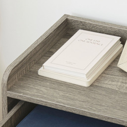 Portland Set of 2 Grey Floating Nightstand - Size: Single Drawer - Wilko - thumbnail 4