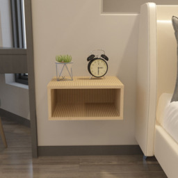 Decorotika Dora Single Shelf Hazeran Floating Bedside Table - Yellow - Wilko - thumbnail 7
