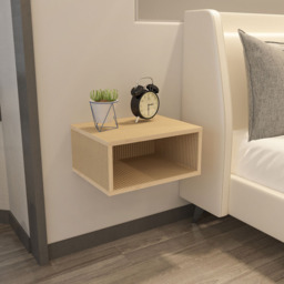 Decorotika Dora Single Shelf Hazeran Floating Bedside Table - Yellow - Wilko - thumbnail 6