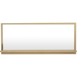 Ashdown Wooden Shelf Mirror Natural - Wilko