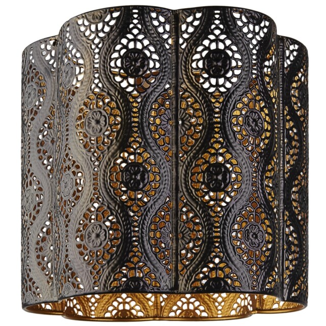Black Nocturnal Cut Out Pendant Light - Size: 23 x 25 x 23cm - Wilko - image 1