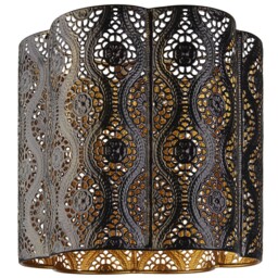 Black Nocturnal Cut Out Pendant Light - Size: 23 x 25 x 23cm - Wilko