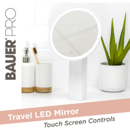 Bauer Professional Premium White LED Rechargeable Mirror - Baurer - Wilko - thumbnail 4