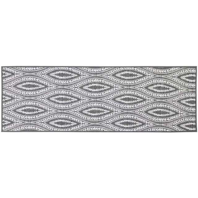 JVL Harmony Eyes Rubber Backed Door Runner 50 x 150cm - Size: 150 x 50 x 0.3cm - Grey - Wilko - image 1