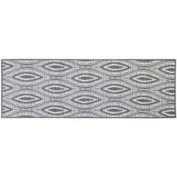 JVL Harmony Eyes Rubber Backed Door Runner 50 x 150cm - Size: 150 x 50 x 0.3cm - Grey - Wilko - thumbnail 1