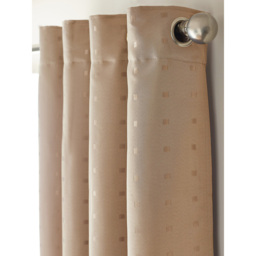 Alan Symonds Madison Latte Ring Top Curtain 229 x 229cm - Size: W 229 x D 229cm - Cream - Wilko - thumbnail 6