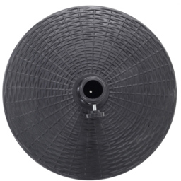Living and Home Round Resin Heavy Duty Parasol Base 14kg - Size: 32 x 49 x 49cm - Black - Wilko - thumbnail 4