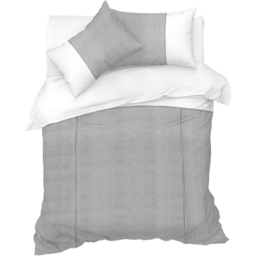 Sweet Dreams Lincoln Double Black Stripes Duvet Set - Wilko - thumbnail 3