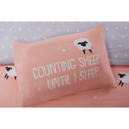 Rapport Home Counting Sheep Single Blush Duvet Set - Pink - Wilko - thumbnail 4